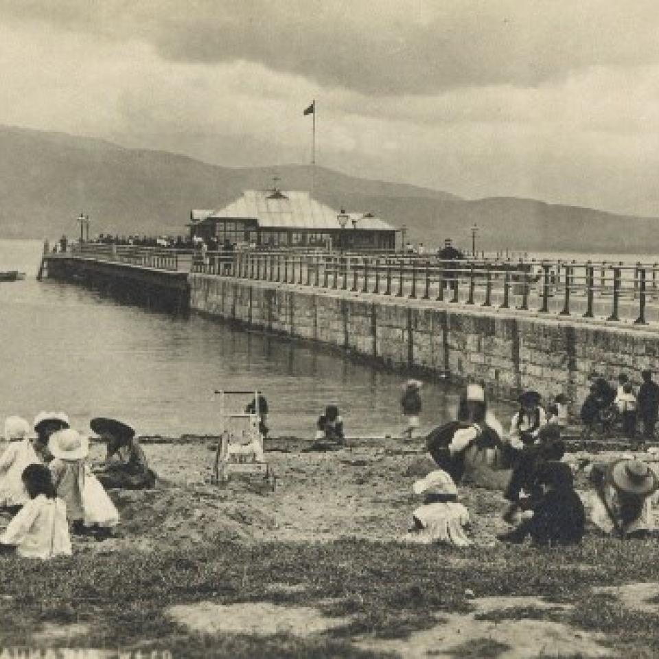 Beaumaris seafront and pier, c. 1890s